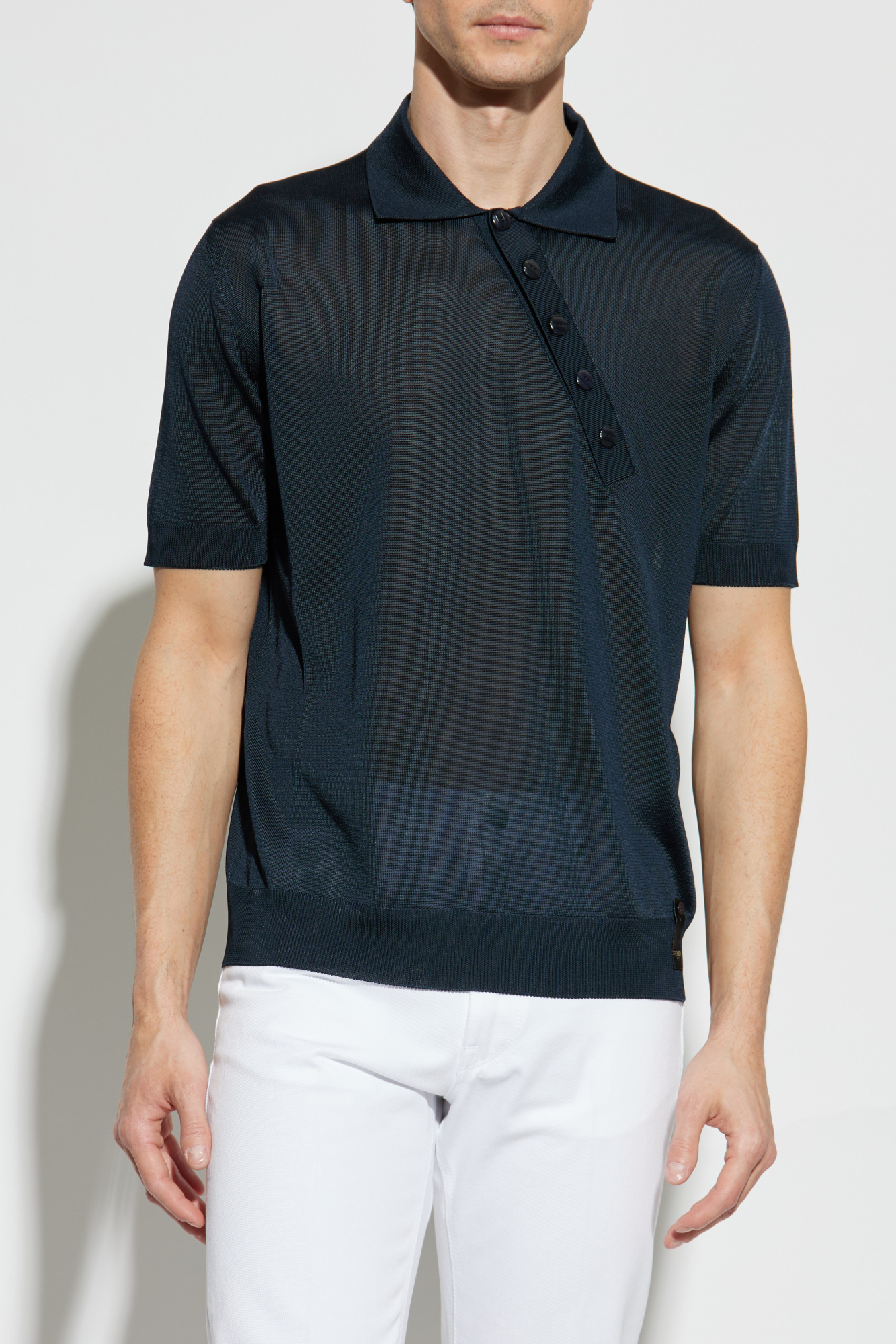 Tシャツ・カットソー FENDI SS25 Viscose polo shirt (FZC360AU82 F1BJD) Fendi Polo Shirt | italist
